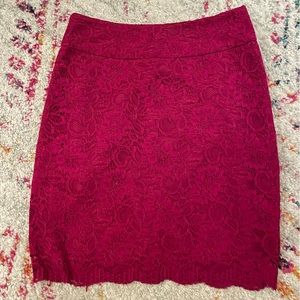 Banana Republic Pink lace skirt